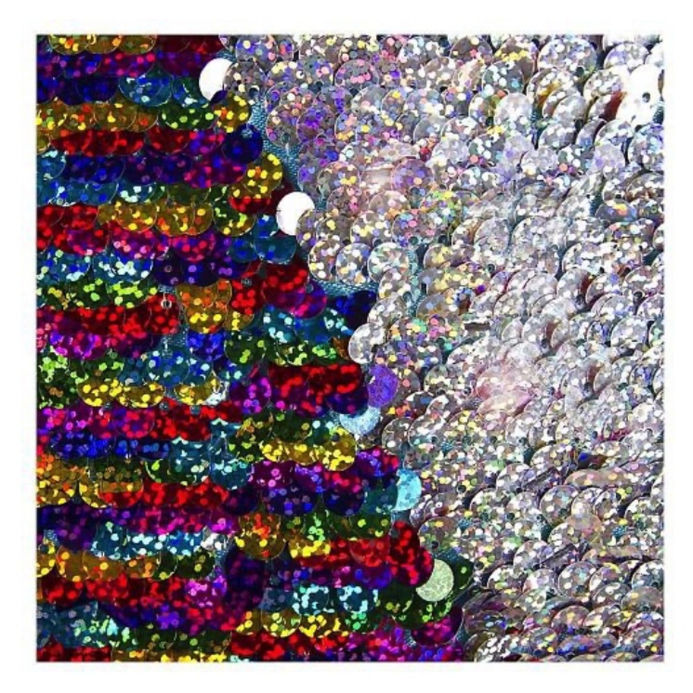 Magic Sequin Backpack • Rainbow/Silver 🌈💎 - Picture 3 of 8